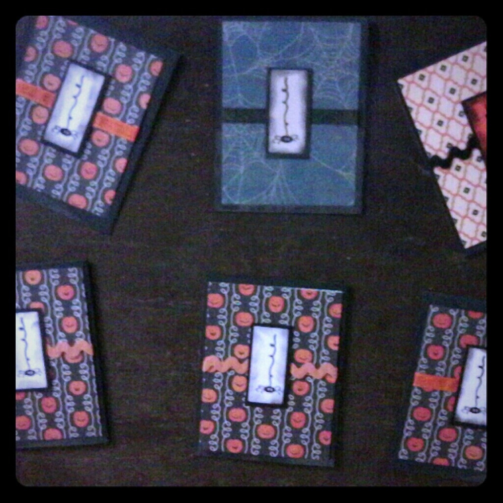 Halloween invitation or greeting card set